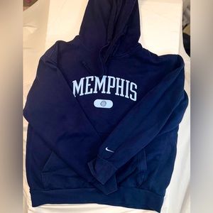 Men's Memphis Grizzlies Nike Navy Heritage Essential Pullover Hoodie